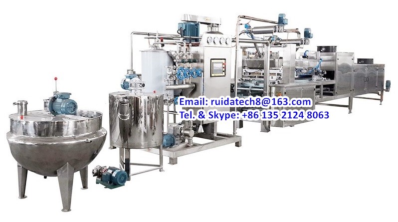JZD150/300/450/600Линия автоматического производства твердых конфет методом отлива