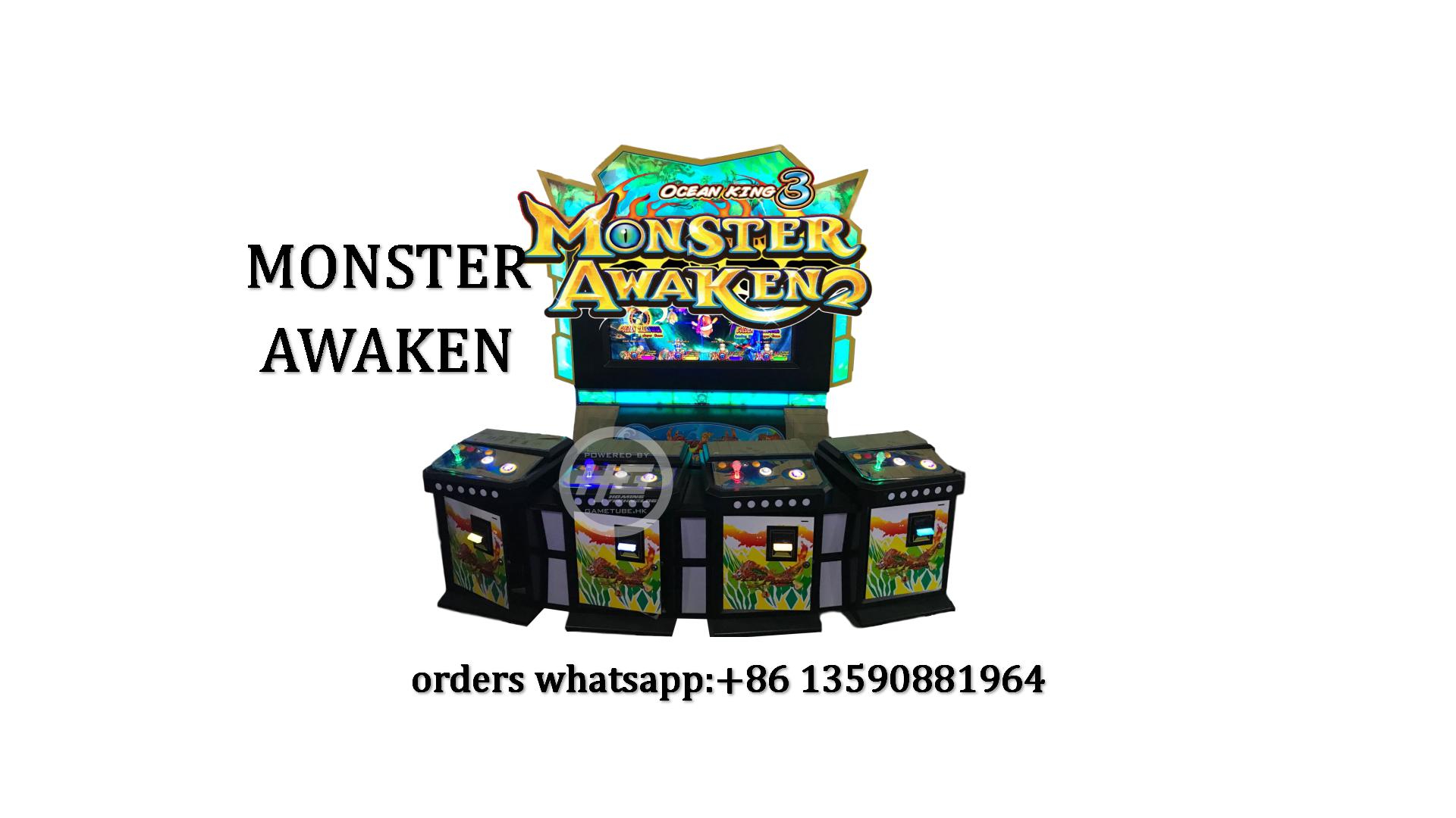 IGS Original Ocean King 3 Monster Awaken Fishing Game,4 Players Upright Fish Game Machine For Sale