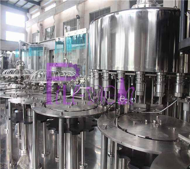 4 in 1 juice filling plant with bottle sterilizer and CIP cup