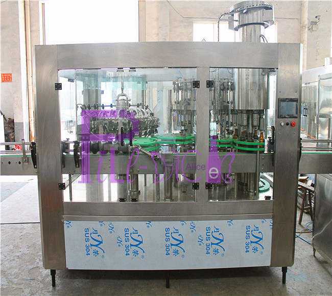  6000 bottles per hour beer bottling machine for brewery using pull ring cap