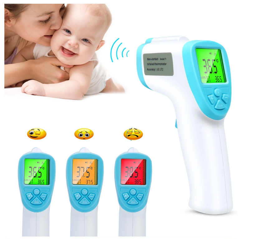 Ce RoHS Non Contact Forehead Thermometer Infrared Thermometer for Body or Object Temperature Baby Ear
