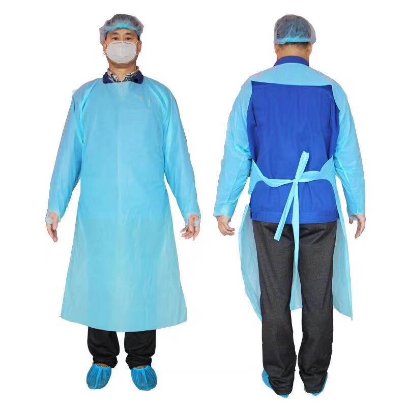 CPE plastic isolation Gown
