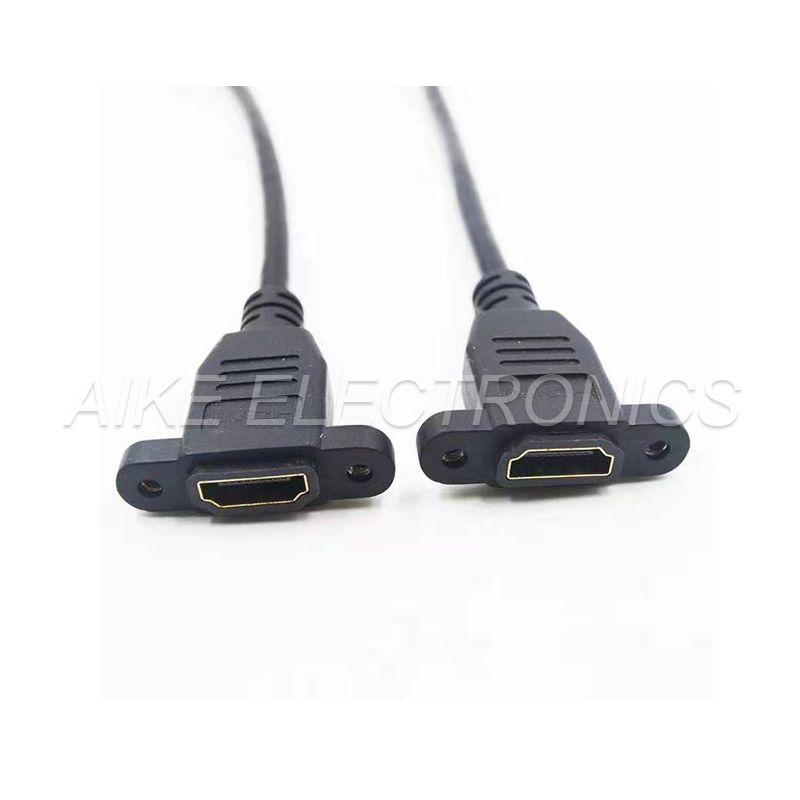 High Speed HDMI Female TO HDMI Female Cable,Support 4K*2K,with Screw holes