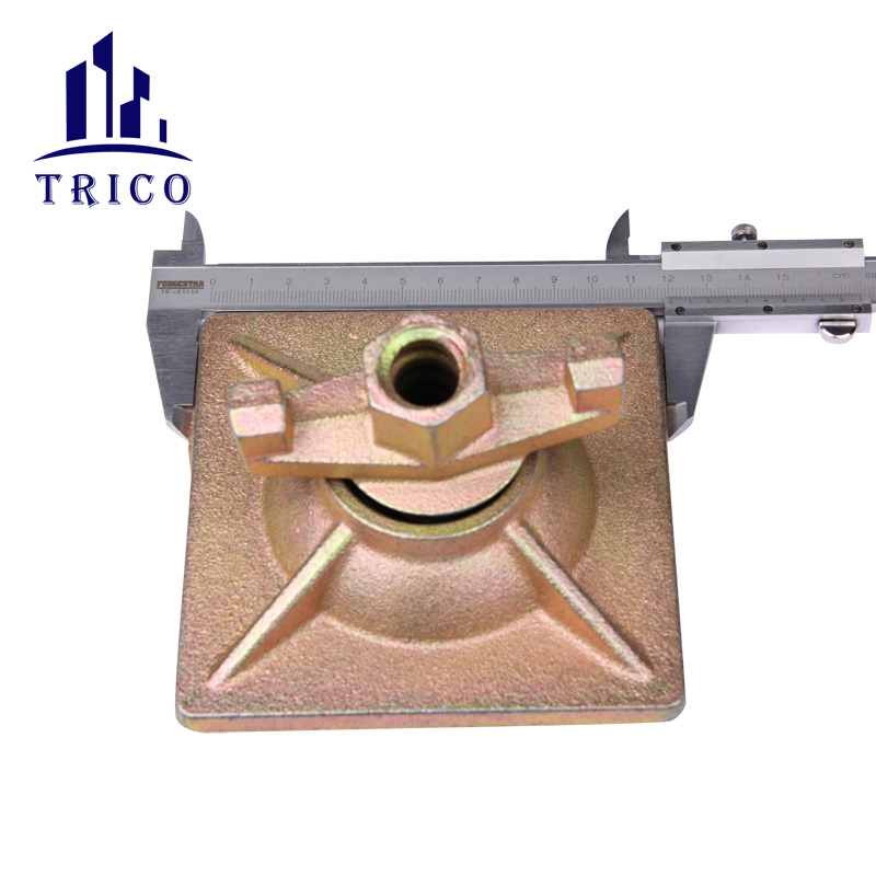 Square Plate fix anchor nut for Formwork tie rod