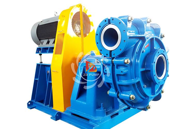 high resistance to abrasion centrifugal slurry pump with metal liner