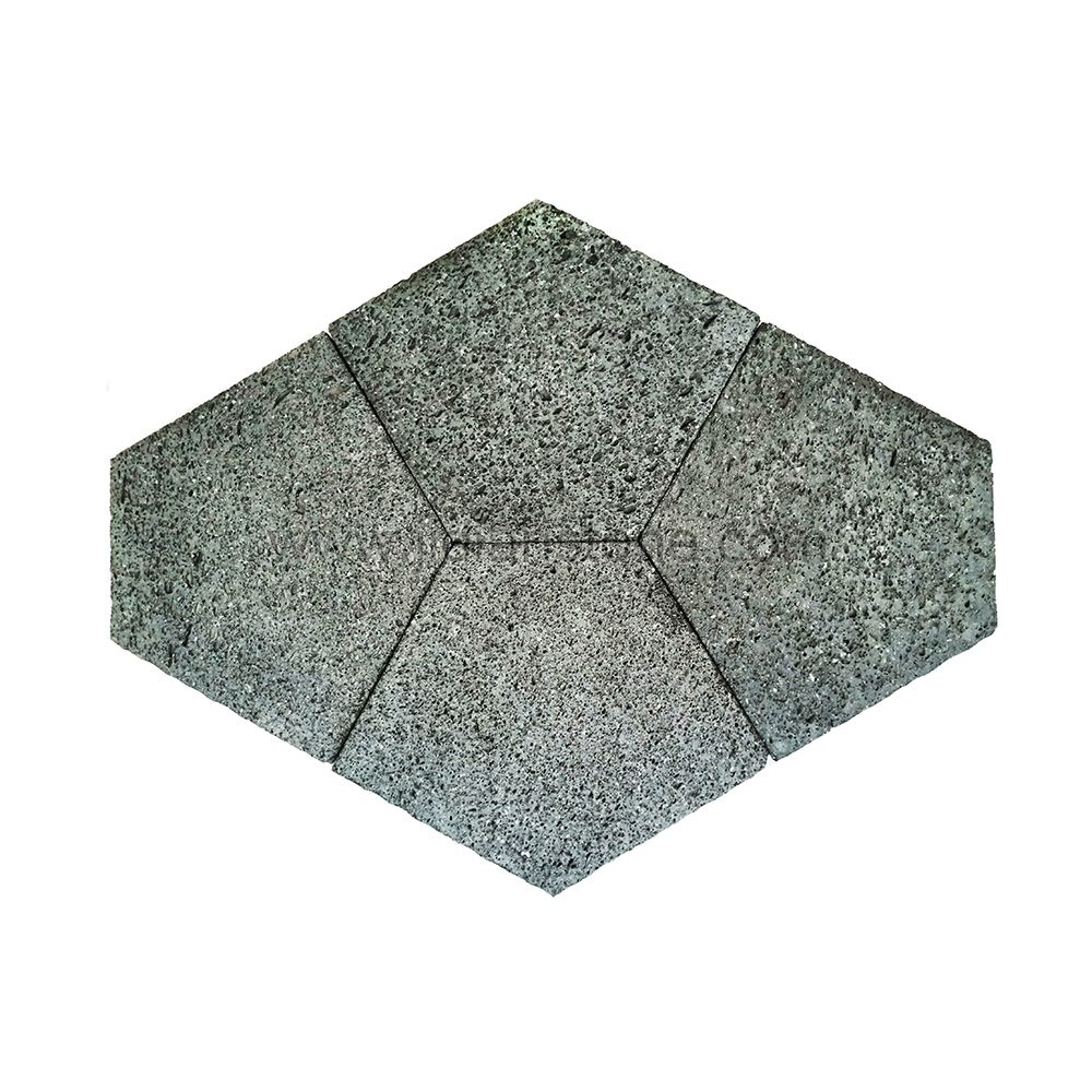 Черный Вулканической Лавы Камень-Плитняк Природный Камень Патио Асфальтоукладчик
