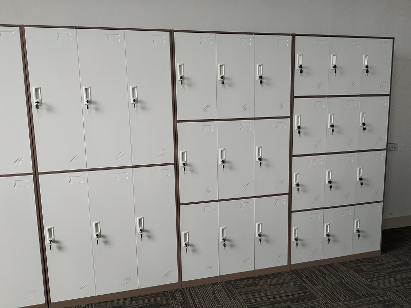 Full height 6 doors metal locker storage clothes wardrobe cabinet H1850XW900XD400mm