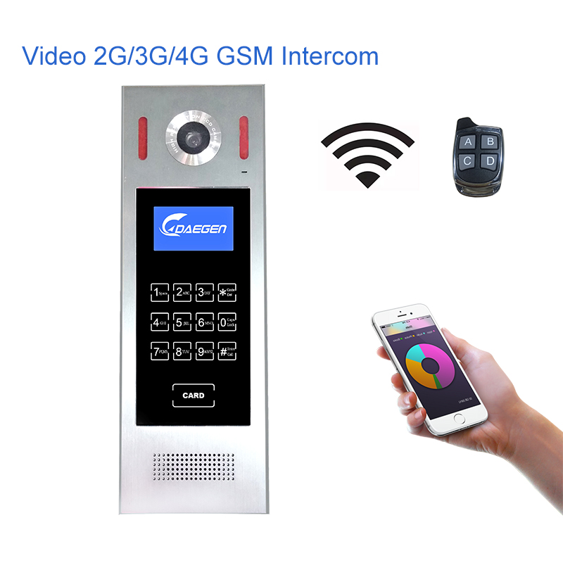 3G smart home security product intercom system wireless door bell for apartment or building
