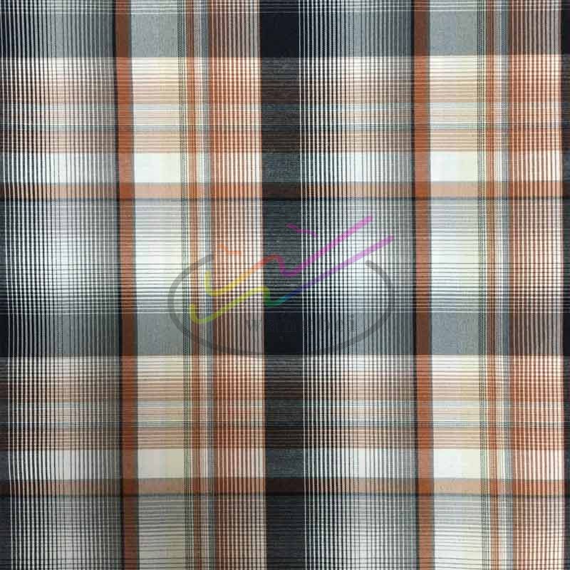 CVC check and stripe shirt fabric