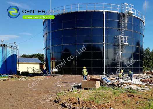 Glass Lined Steel Above Ground Storage Tanks For Industrial Wastewater Treatment Plant