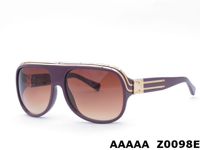 Louis Vuitton Purple With Golden Stripe Frame Sunglasses