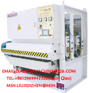 Wide Belt Two Heads Calibrating Sanding Machine For Chipboard