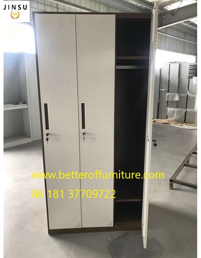 Staff 3 Door Steel Locker H1850XW900XD400mm Metal Furniture Wardrobe Storage Cabinet
