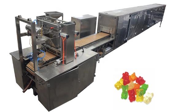 Китай Полностью автоматическая управляемая сервоприводом мягкая желе конфеты машина CBD Gummy Candy производственная линия