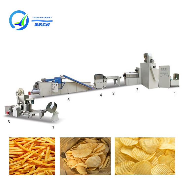 competitive price potato crisp production line frozen french fries processing equipment 