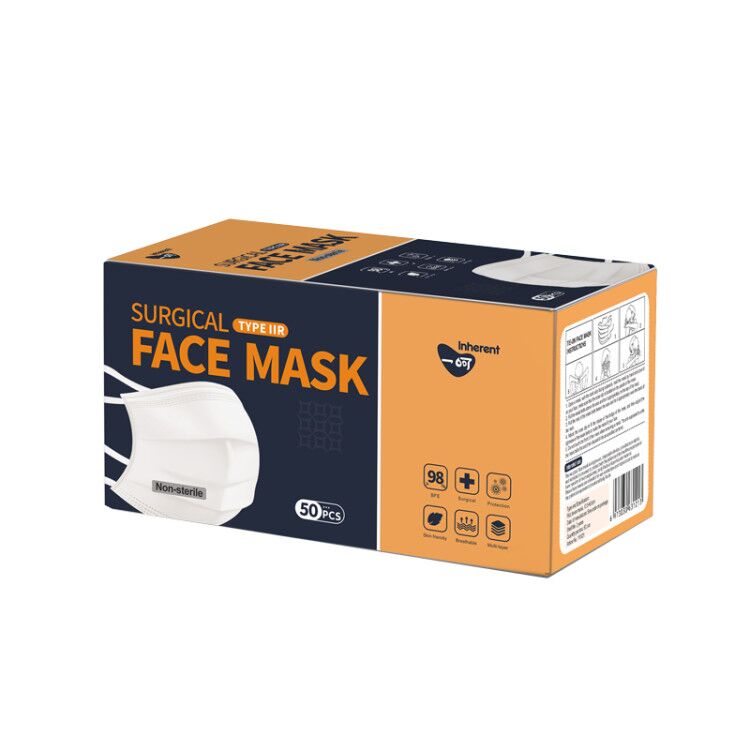 CE EN14683 Type IIR Fluid Resistant Disposable Surgical Face Mask