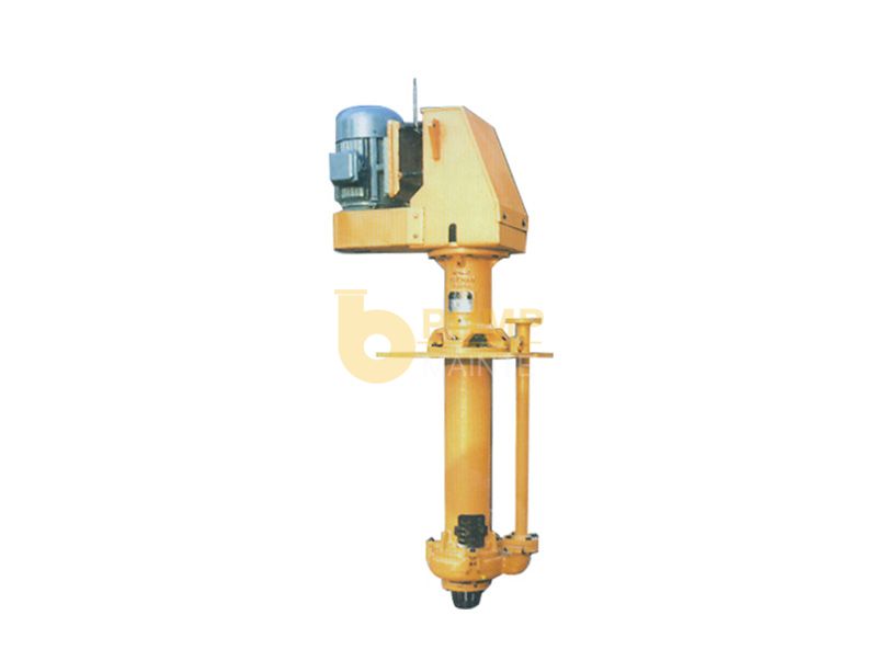 Submerged vertical Slurry Pump used to transport abrasive