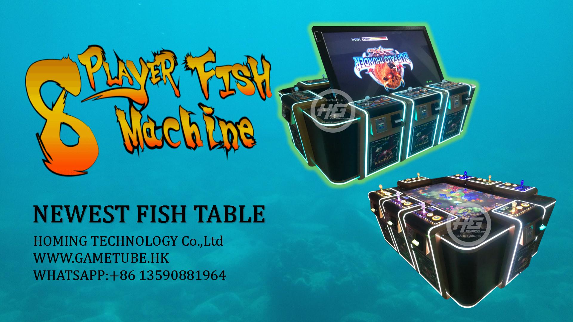 2020 New Design Luxury 8 Players Fish Table Game,Fish Cabinet,Fish Game Machine For Sale