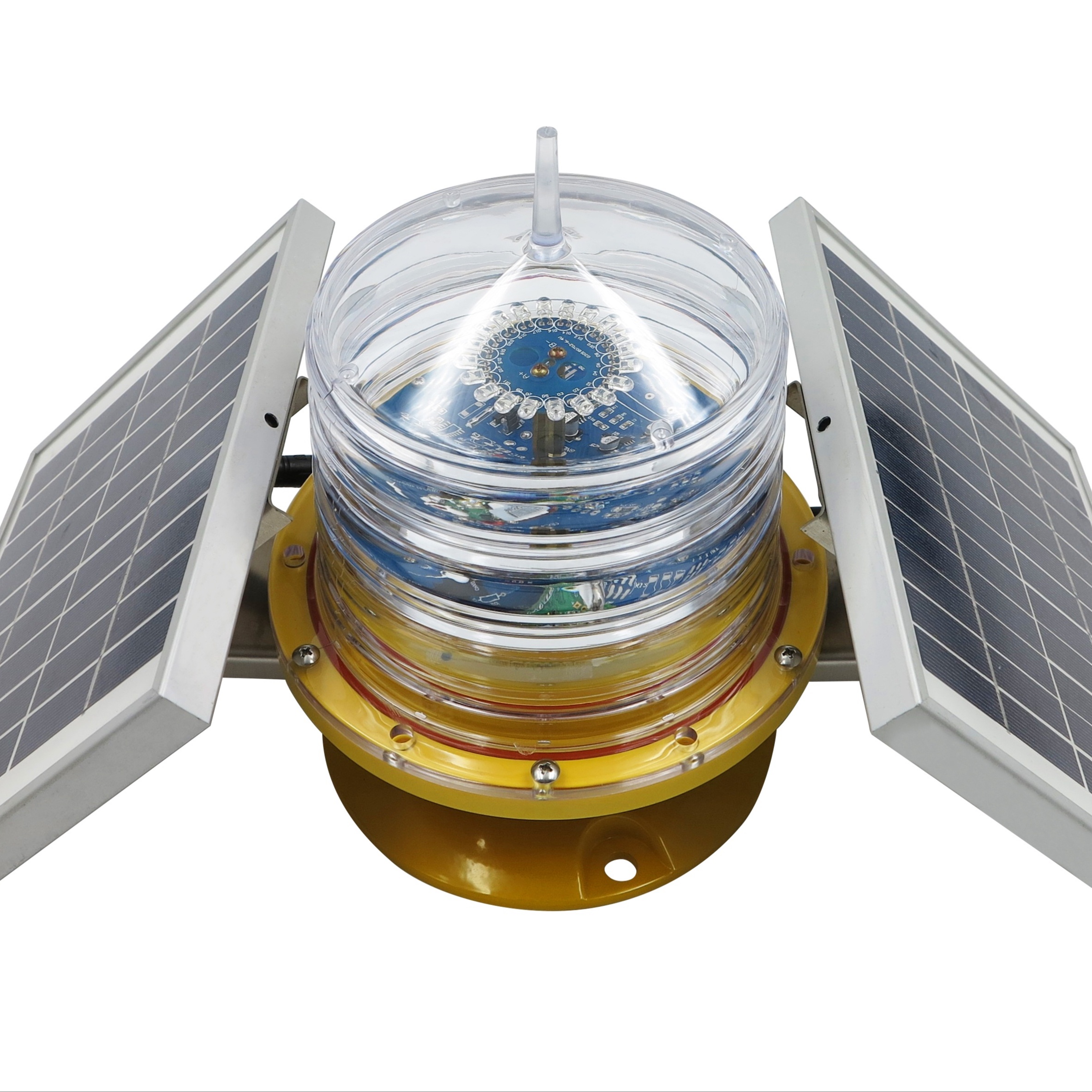 double groups solar panel with high efficiency solar waterway light