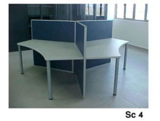 Комплект офисной мебели - стол на 3 рабочих места