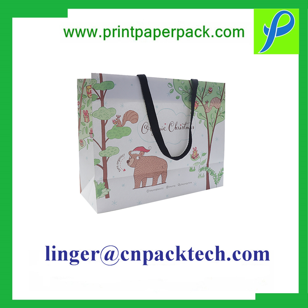 Customzied Material Shopping Paper Bag with Handle