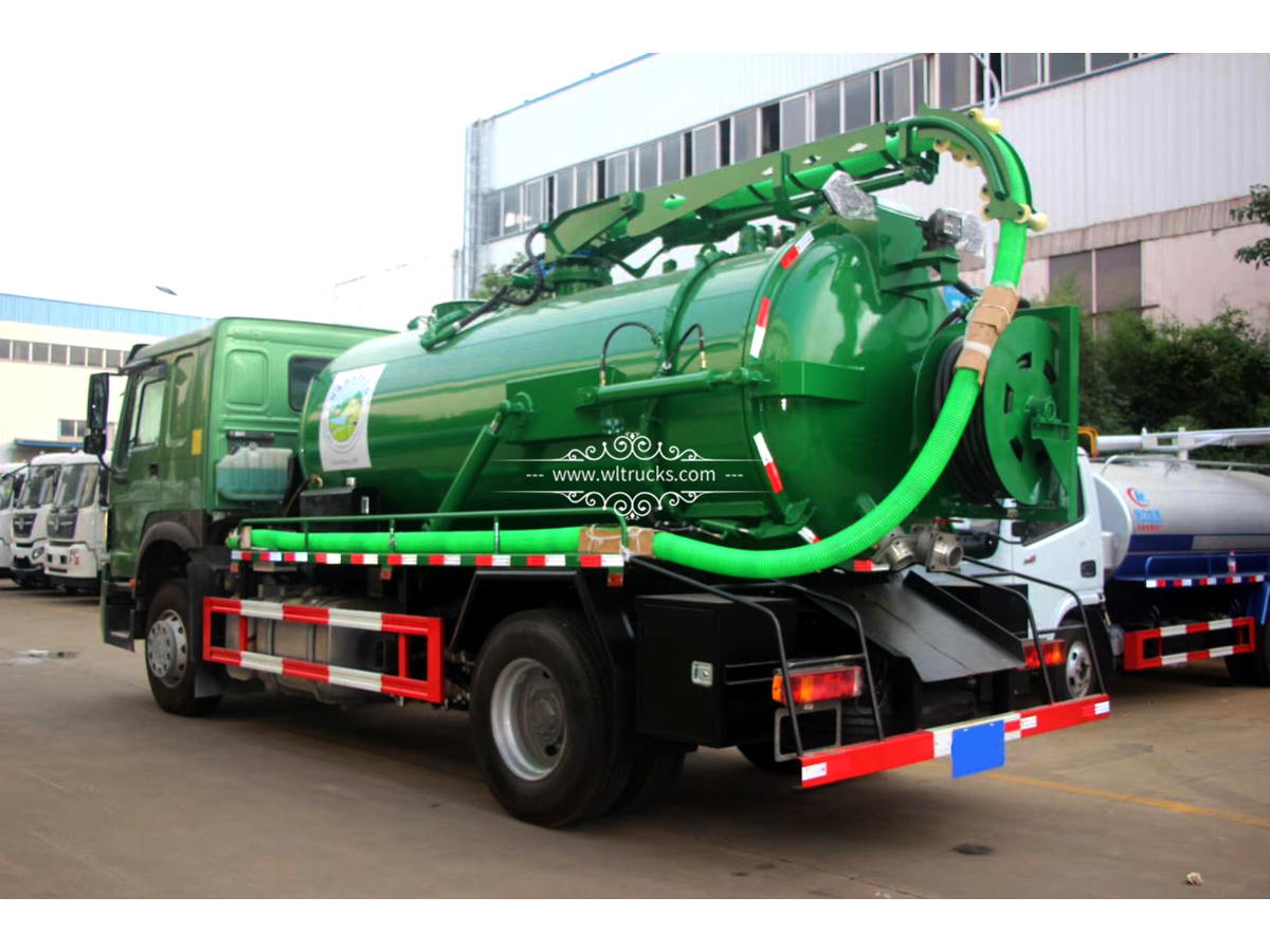 10,000liters vacuum Sewage Suction Truck