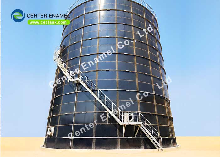 Glass lined SteeGlass lined Steel Fire Water Tank Can Resist Of Harsh Environment , Bolted Steel Water Storage Tanksl Fire Water Tank Can Resist Of Harsh Environment , Bolted Steel Water Storage Tanks