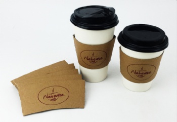 Reusable Cup Wraps,Printed Kraft Coffee Cup Sleeve