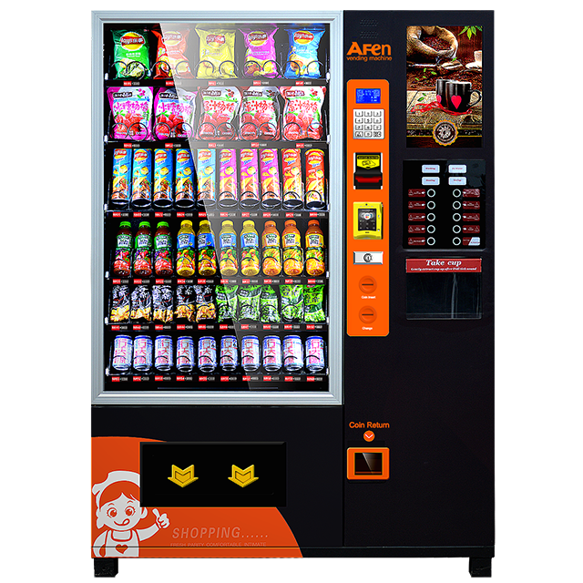 Coffee and Snacks Combo Vending Machine