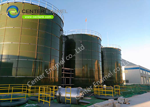 6.0 Mohs Hardness Up Flow Anaerobic Digestion Tank With Double Membrane Roof