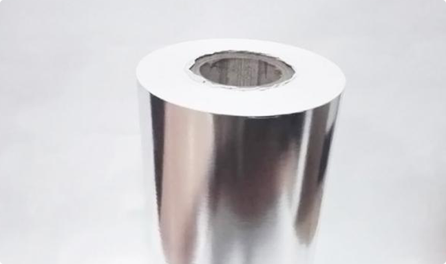 Metallized paper for labels