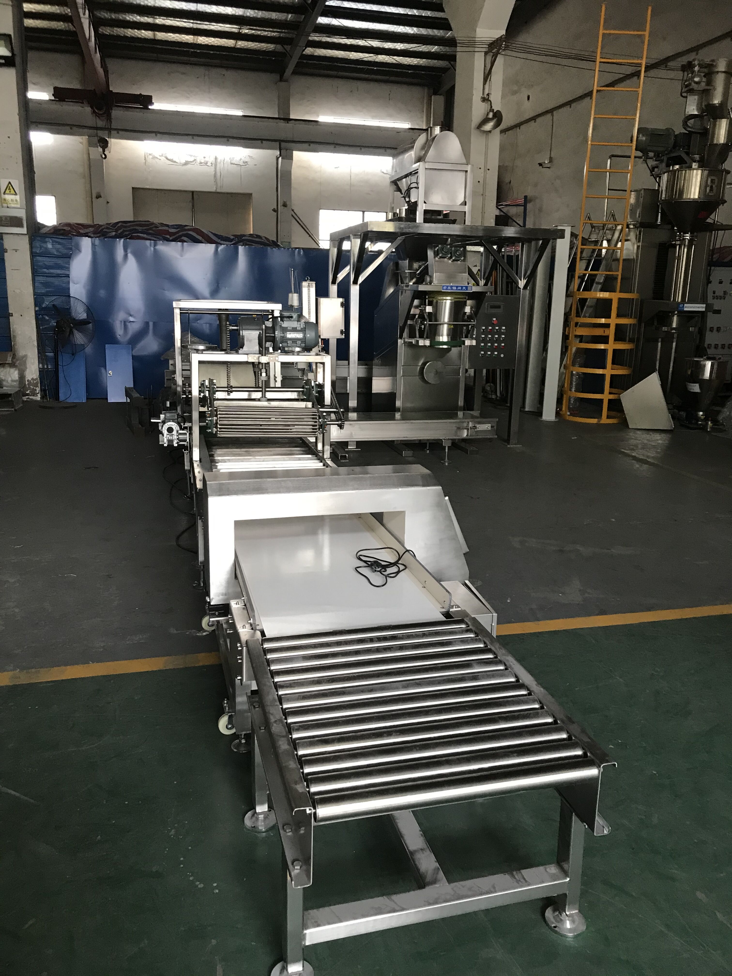 Full set Automatic Bagging system for granulated sugar factory full automatic Bagging lines full automatic packaging line full automatic flour bagging palletizing and wrapping system