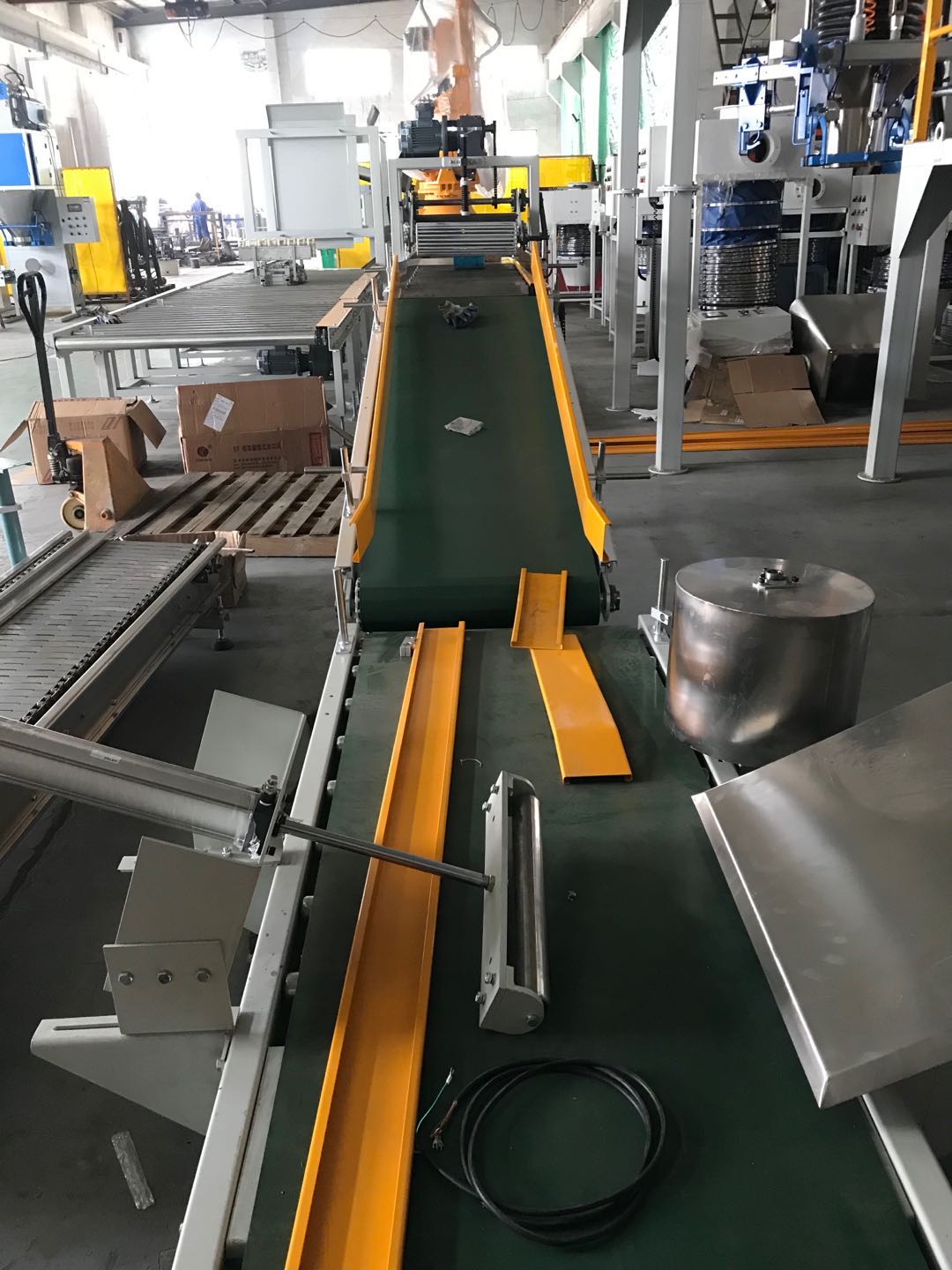 fully automatic bagging system for chemical fertilizer Automatic bagging Palletizing Line Full Automatic Packing & Palletizing Line