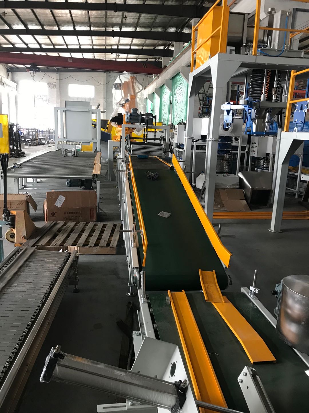 fully automatic bagging system for perlite Automatic bagging Palletizing Line Full Automatic Packing & Palletizing Line