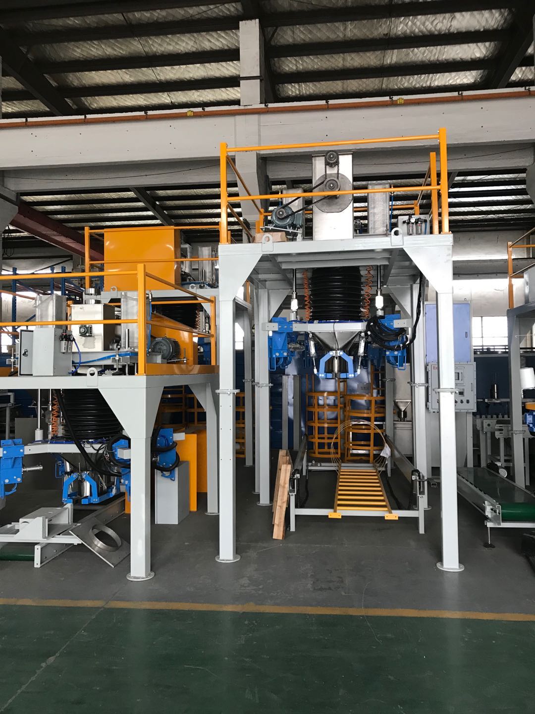 fully automatic bagging system for coal coke Automatic bagging Palletizing Line Full Automatic Packing & Palletizing Line