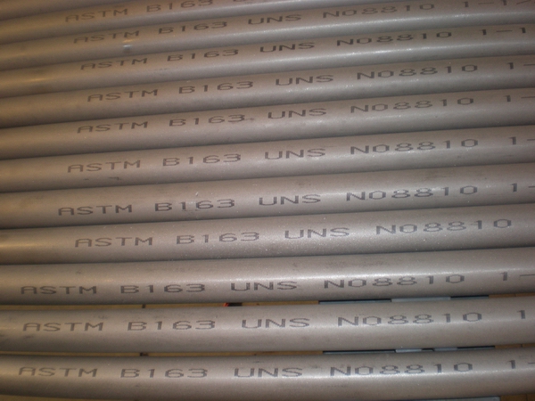 ASTM B163 UNS N08810 Seamless Nickel Steel Tube