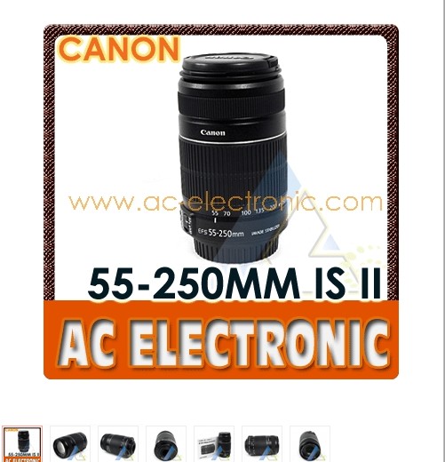 Canon EF-S 55-250mm f/4-5.6 IS II Lens Black