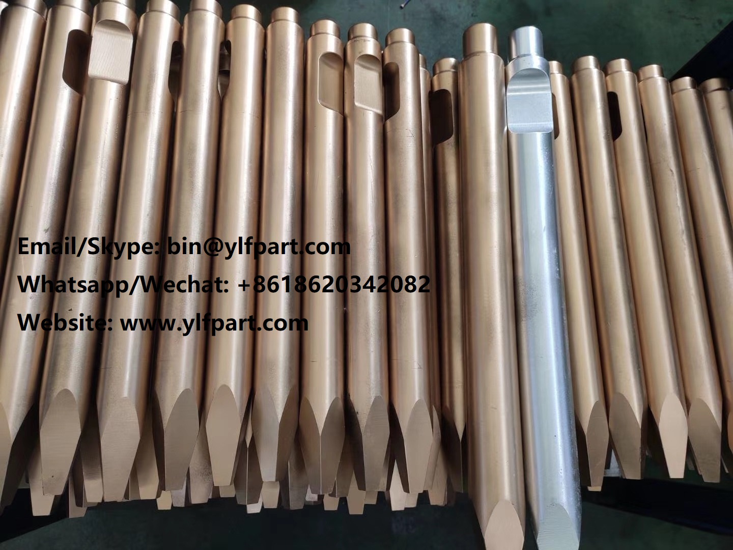 Cp400h cp550 cp600h cp700h cp750 cp100 cp200 Chicago pneumatic hydraulic breaker hammer part moil chisel tool