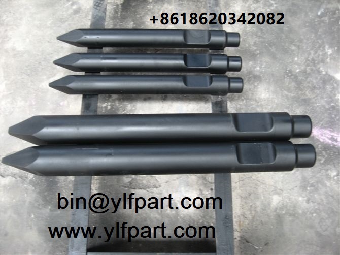 Hydraulic breaker hammer parts chisel moil point stanley mb1500 mb60ex mb800 mb70ex mb80ex mb100ex mb875 mb956 