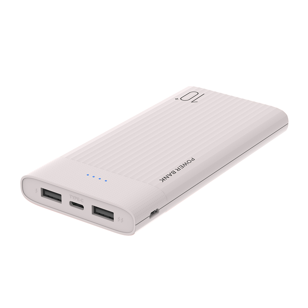New Slim Size Power Bank 10000mah Dual USB output Portable Charger 