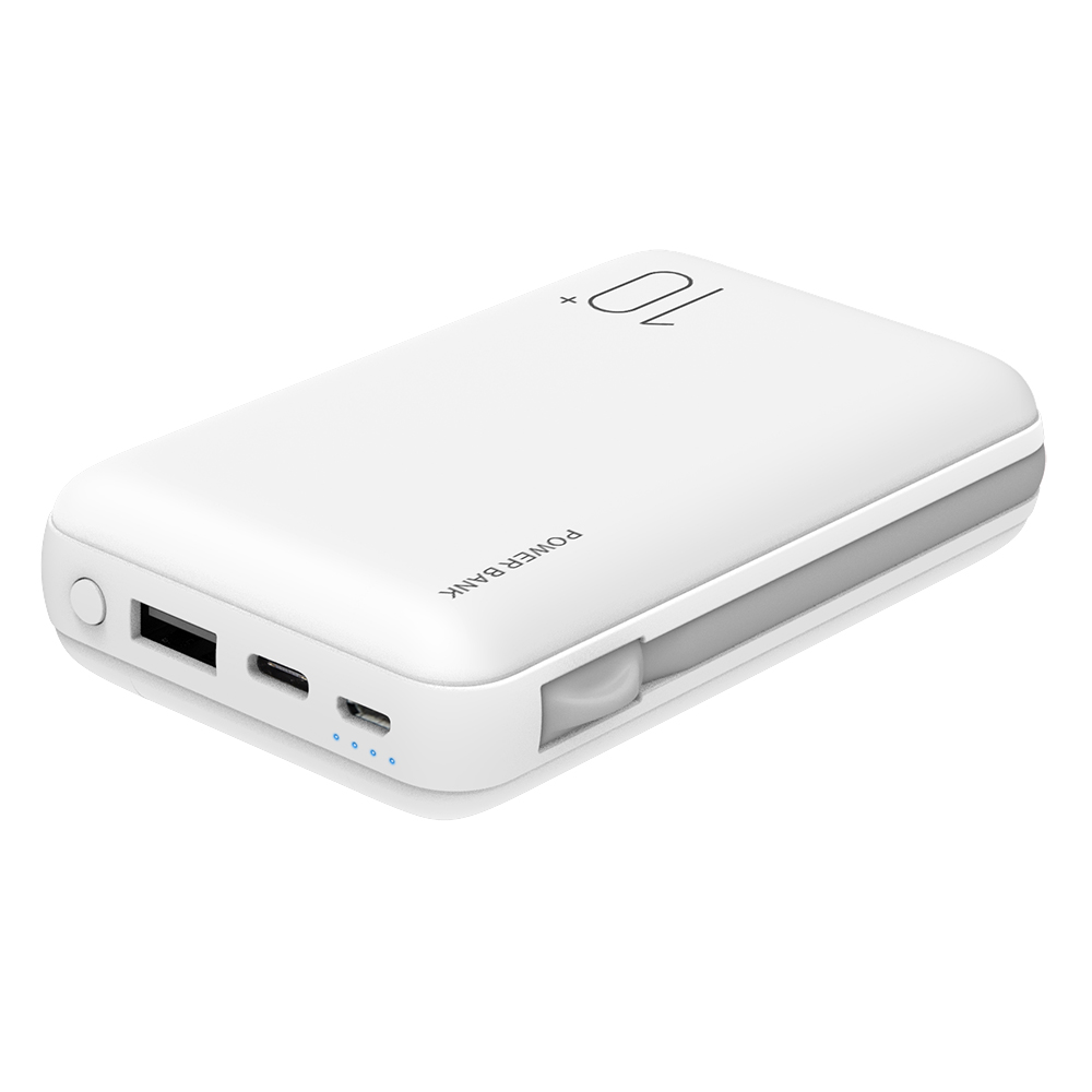 Powerbank battery charger data cable power bank with built-in cable portable power banks 10000mah