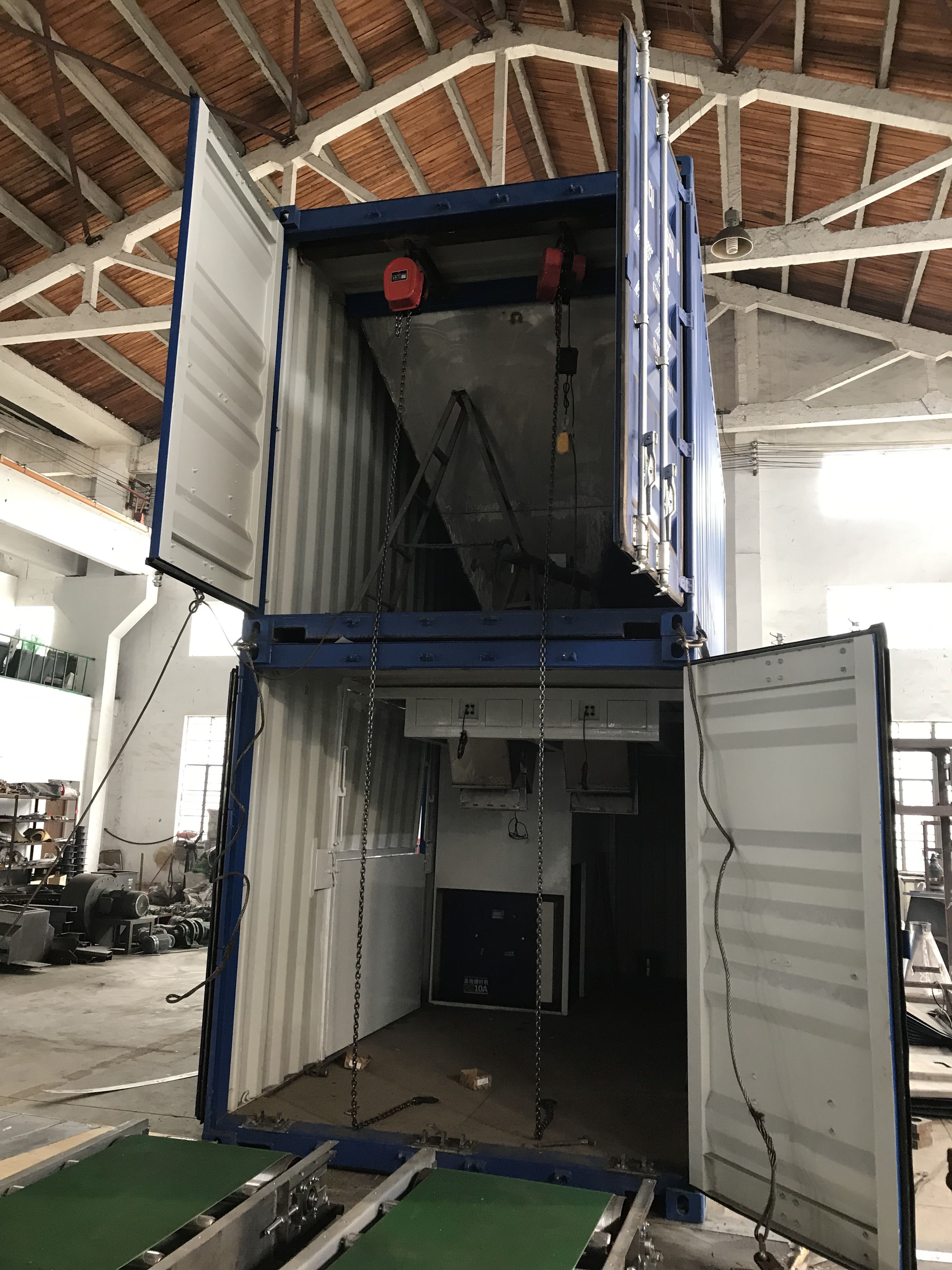 Containerised Bagging System, Mobile Bagging Unit, Mobile Containserized Bagging Unit, Fully Automatic Packing System, Wuxi HY Machinery Co., Ltd 