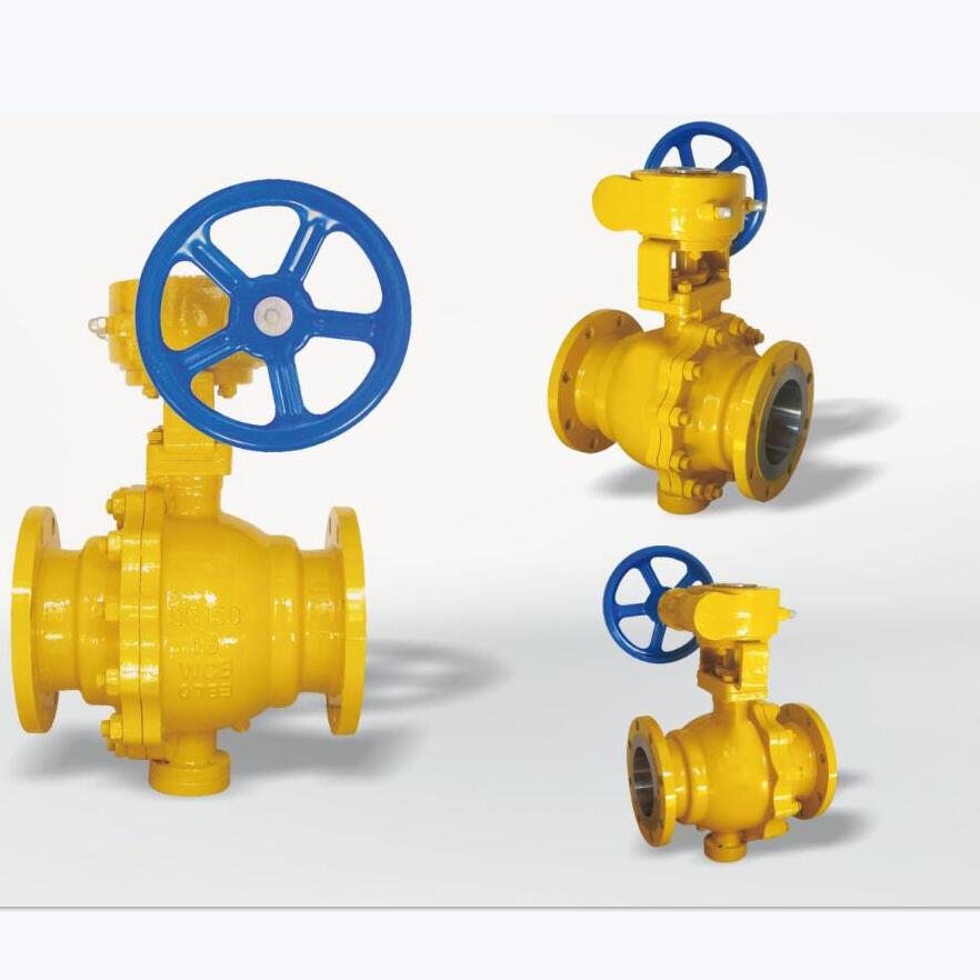 WCB Worm Gear Gas Fixed Ball Valve
