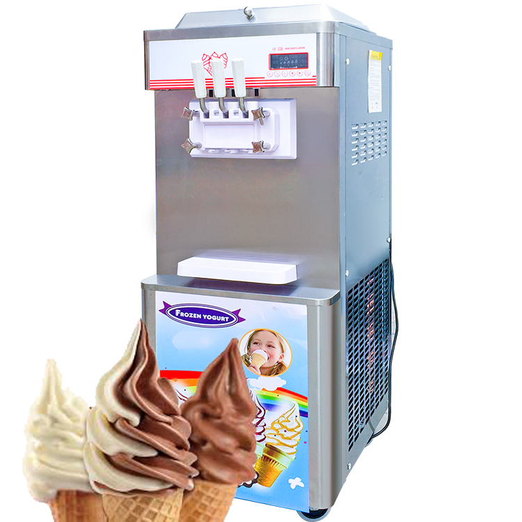 3口味软冰淇淋机雪糕机