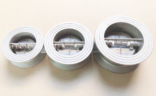 Stainless steel dual plate check valve
