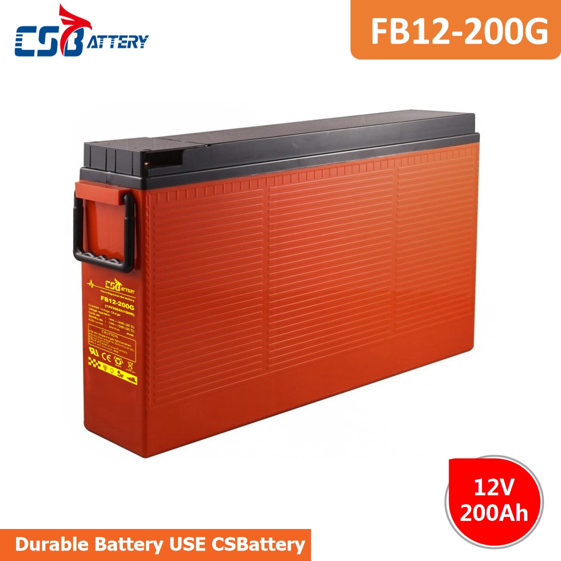 Csbattery 12V 200ah Front Access VRLA Battery for Solar