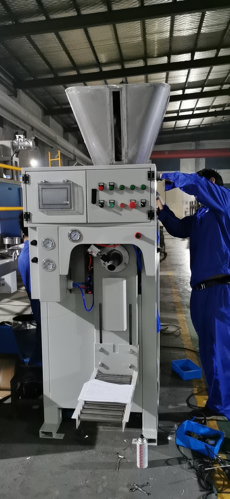 25kg stucco powder valve bag bagging machine for 25kg stucco powder Valve Bag Filling Machine, Fully Automatic Valve Bag Packing Line Wuxi HY Machinery Co., Ltd.
