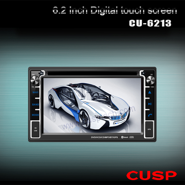 CU-6213 6,2-дюймовый сенсорный КНОПКИ DVD-плеер с GPS