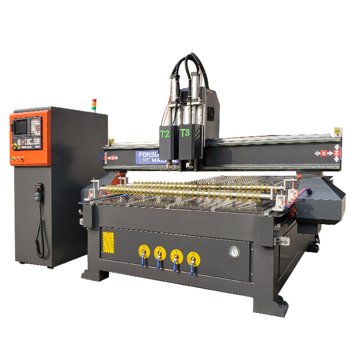 Multi-Tool CNC Router with Oscillating Knife