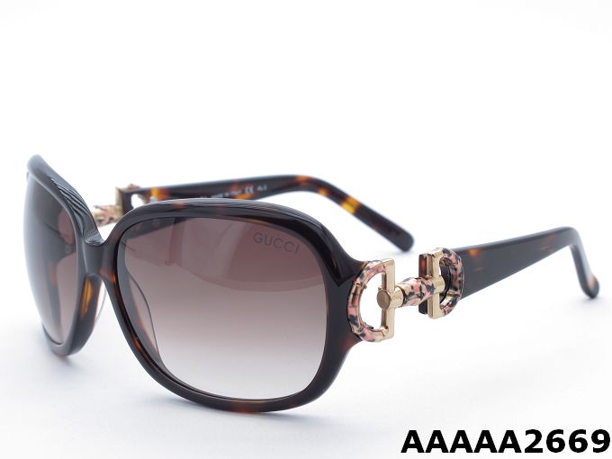 Gucci 2669 Coffee Frame With Flame Sunglasses